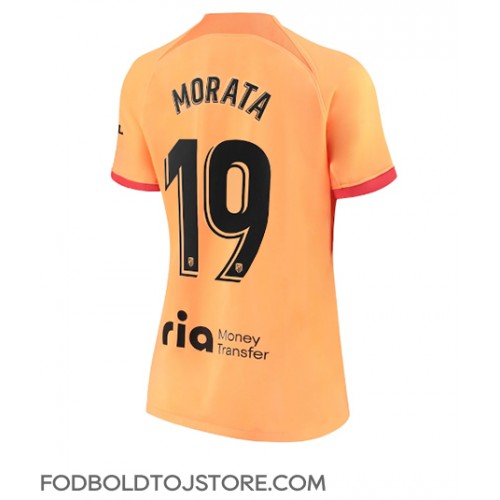 Atletico Madrid Alvaro Morata #19 Tredjetrøje Dame 2022-23 Kortærmet